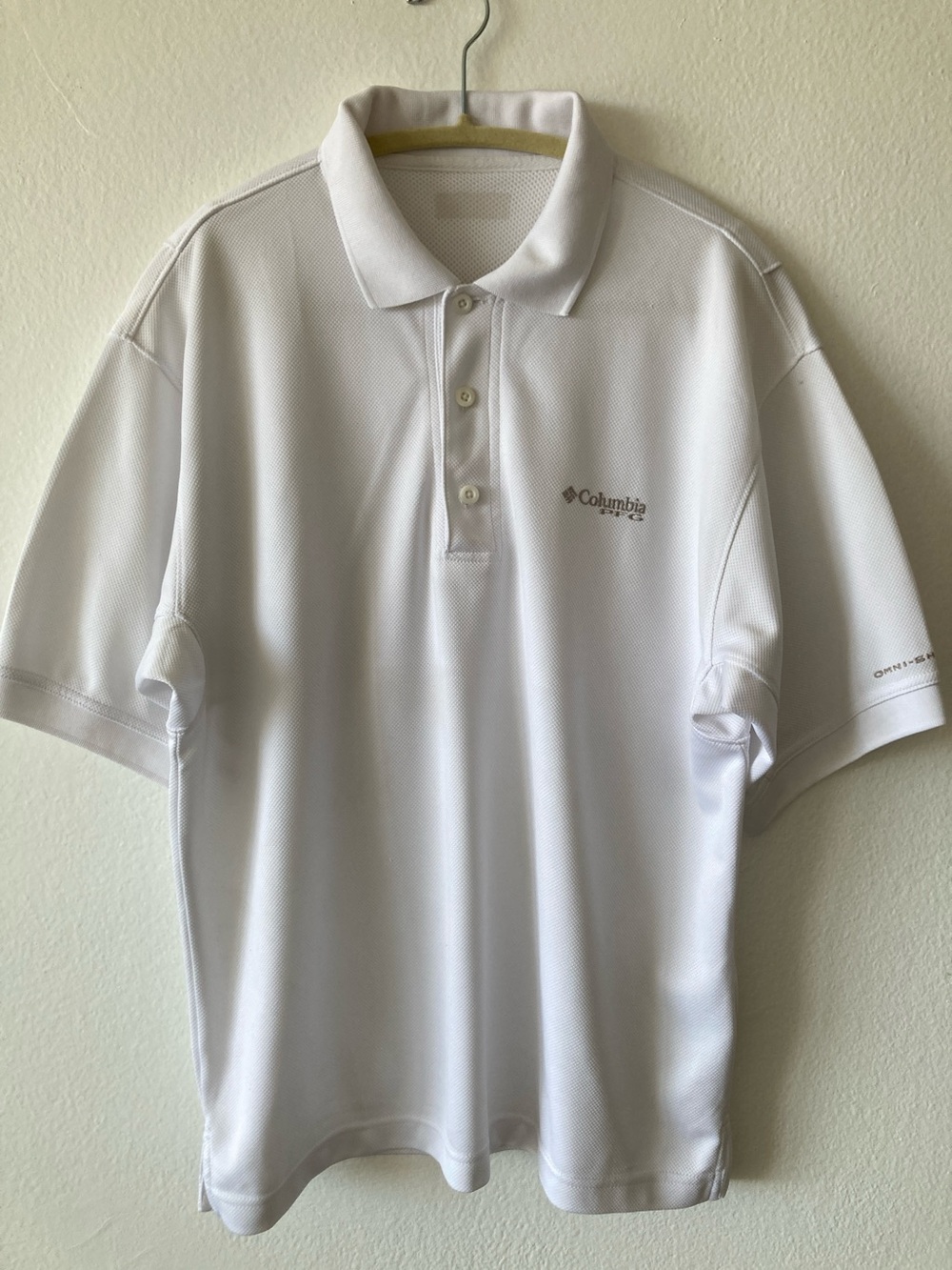 Columbia White Men's Performance Polo - Picture 5 of 5